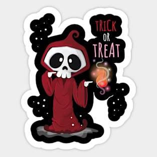 Cute reaper happy Halloween Sticker